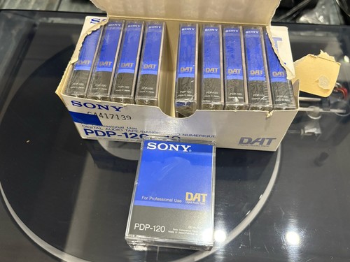10x sony dat kassette - kassette, pdp-120
