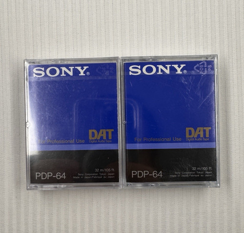 Sony dat kassetten pdp - 2x, pdp-64